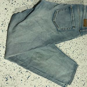 BP mid rise straight leg boyfriend distressed light wash jeans 29